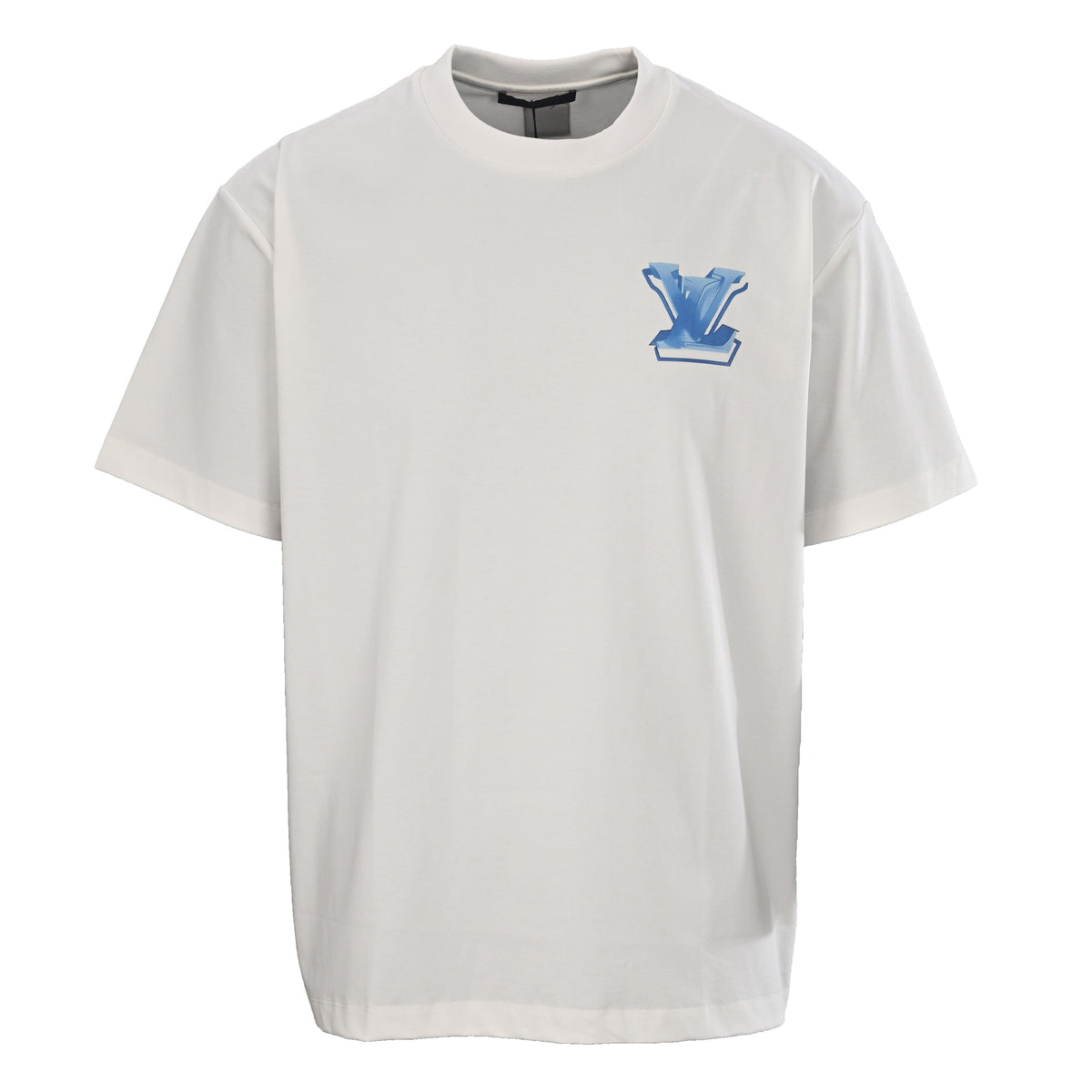 Ice Blue Crystal 3D Graphic Short Sleeve Tee