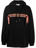Lanvin oversized logo-appliqué hoodie