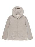 Les Tien raw-edge front-zip hoodie