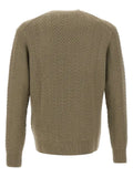 BOSS H-Hitalo herringbone round-neck sweater