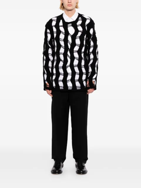 Comme des Garçons Homme Plus distressed sweater