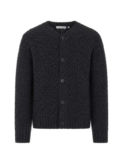 Sunflower bouclé-knit V-neck cardigan