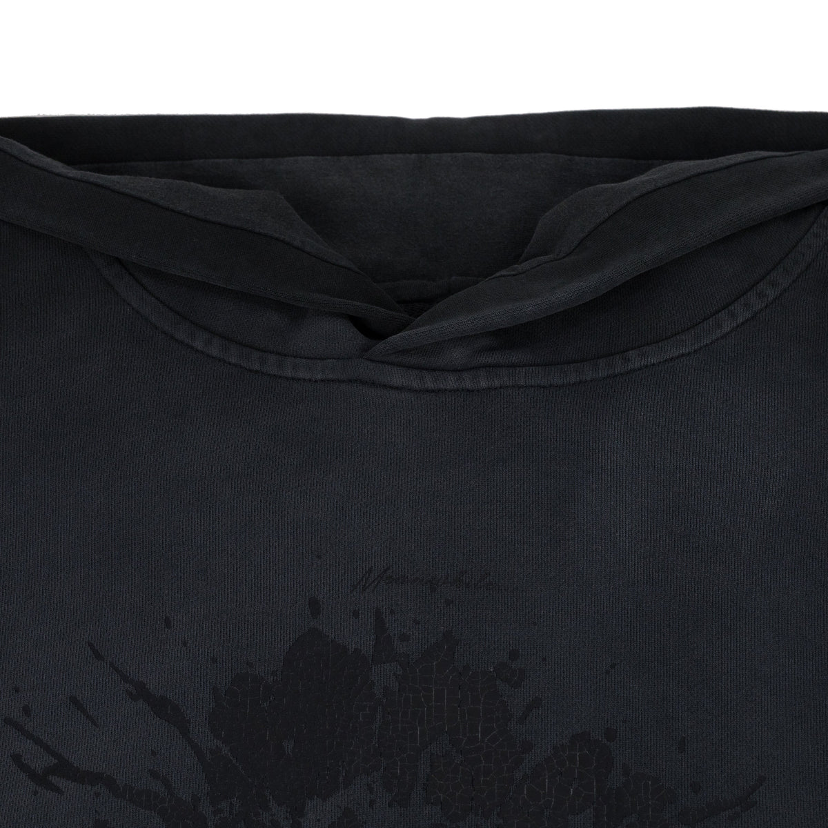 Black French Terry Arc Logo Hoodie