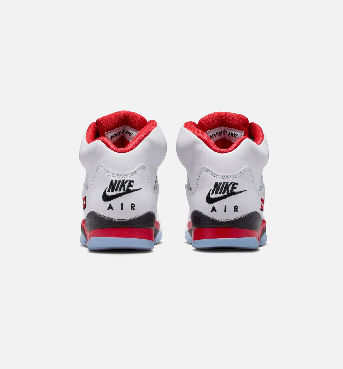 Air Jordan 5 Retro Fire Red Grade School Shoe - White/Fire Red/Black