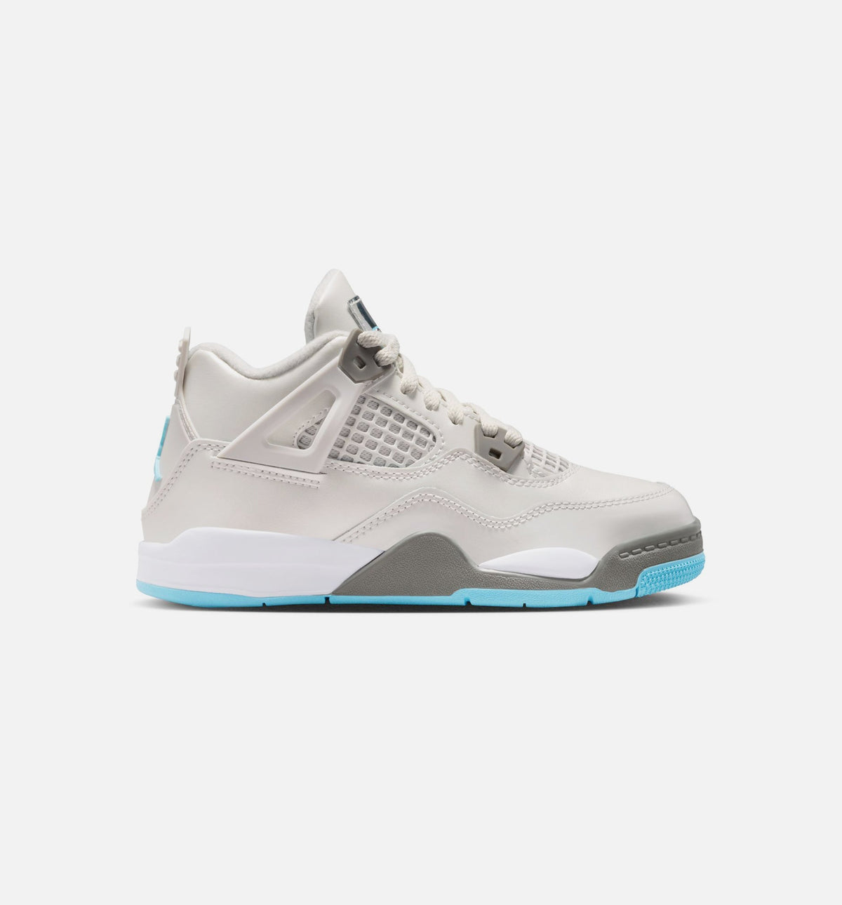 Air Jordan 4 Retro "Blue Chill" Little Kids' Shoe – Photon Dust/Blue Chill/Flat Pewter/White/Blue Tint