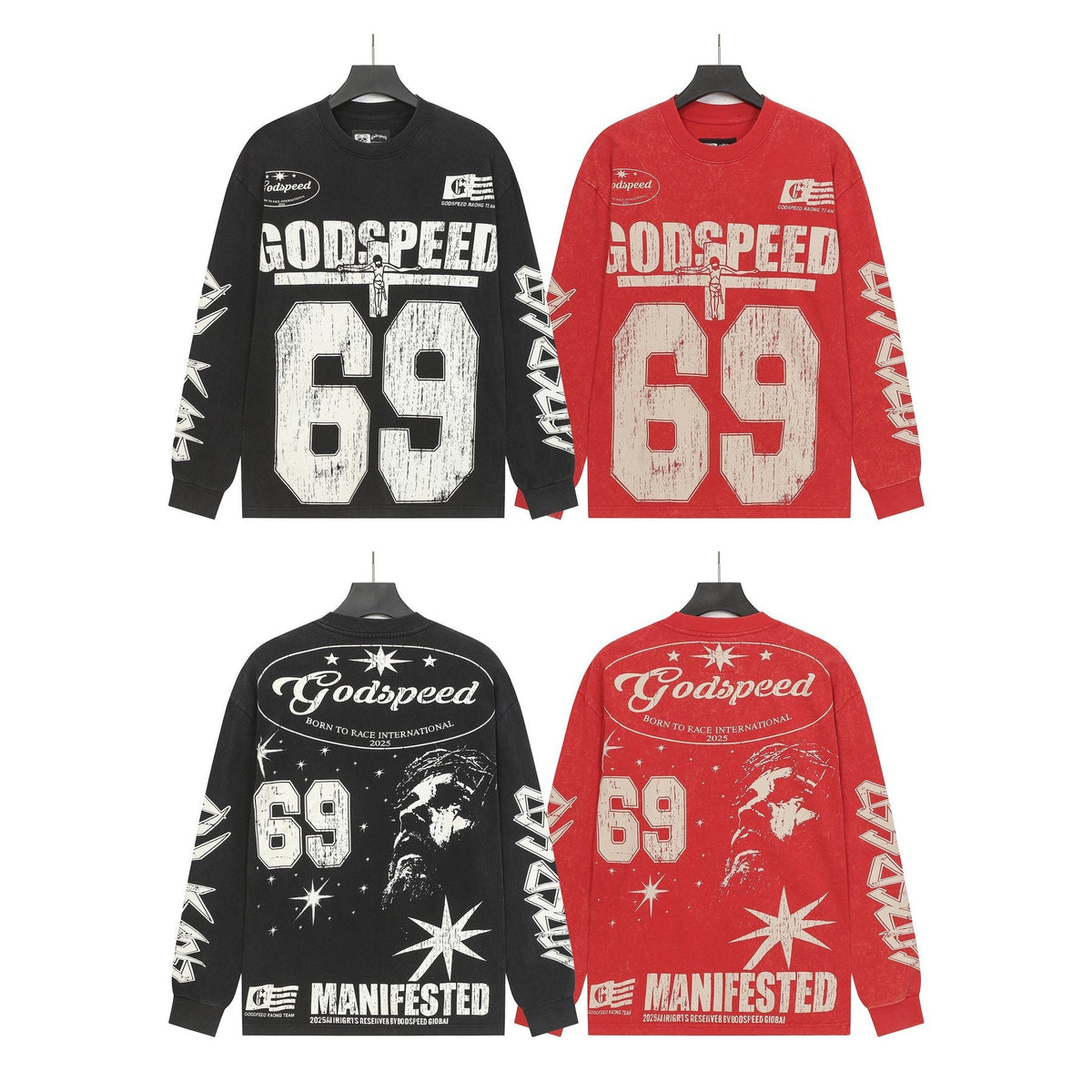 Godspeed 69 Racing Graphic Long-Sleeve T-Shirt