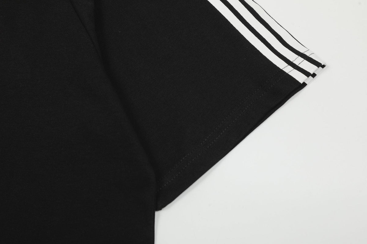 Sp5der Striped Raglan Graphic T-Shirt