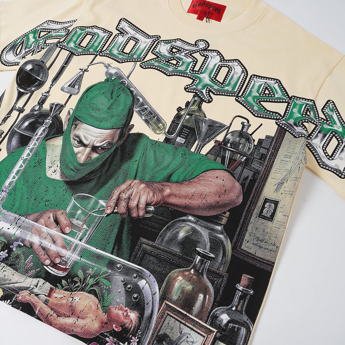 Godspeed Laboratory Graphic Short-Sleeve T-Shirt - Cream