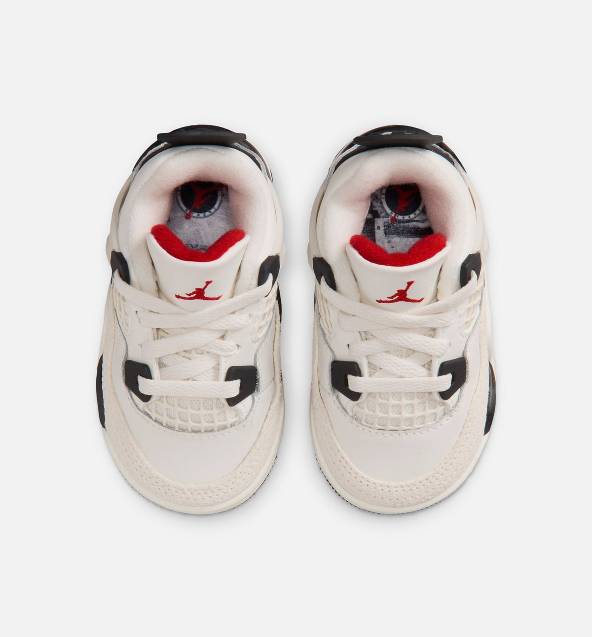 Air Jordan 4 Retro Flight Club – Infant/Toddler Lifestyle Shoe in Sail/Black/University Red