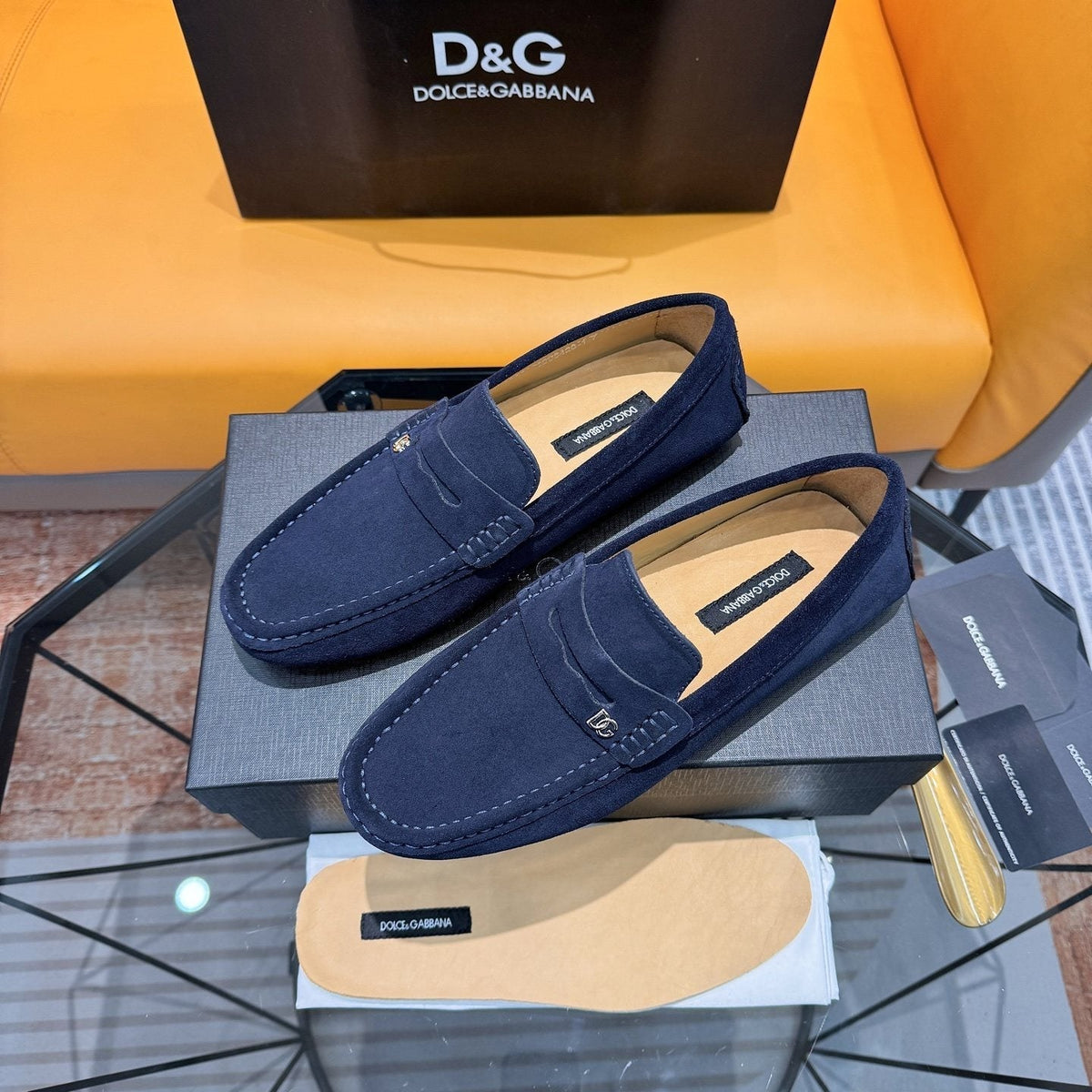 Dolce & Gabbana Moc-Toe Driving Loafers