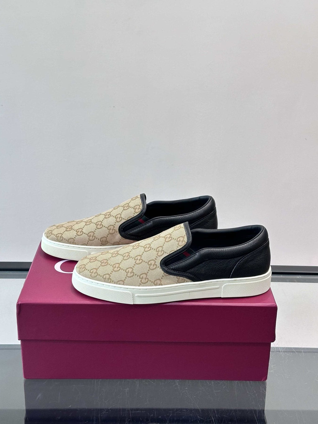 Gucci Men's Patterned Slip-On Shoes