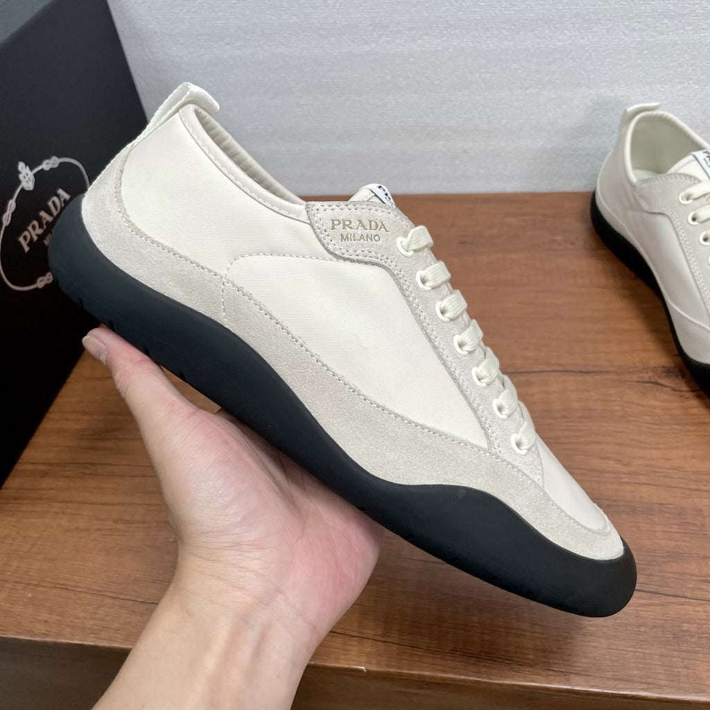 Prada Men's Speedrock Nylon and Suede Sneakers