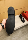 Ferragamo Leather Bit Loafers - Moc-Toe Stitching